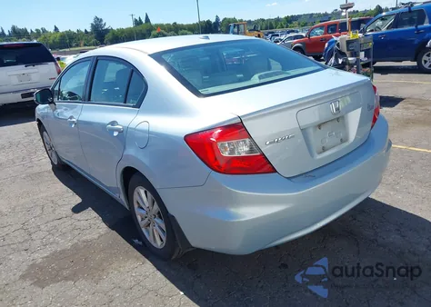 2012 Honda Civic Ex-L из США, поврежденный, VIN 2HGFB2F99CH505820